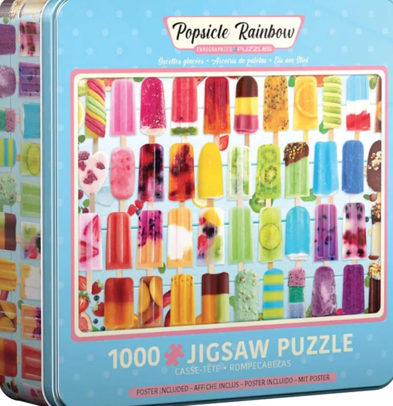 Eurographics - Tin Box - Popsicle Rainbow - 1000 Piece Jigsaw Puzzle Sale