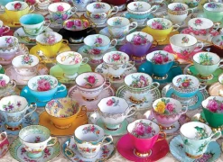 Eurographics - Tin Box - Tea Cup Party - 1000 Piece Jigsaw Puzzle Outlet