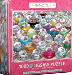 Eurographics - Tin Box - Tea Cup Party - 1000 Piece Jigsaw Puzzle Outlet