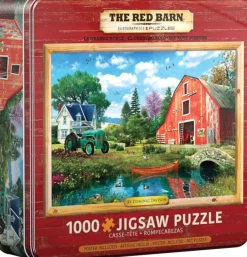 Eurographics - Tin Box - The Red Barn - 1000 Piece Jigsaw Puzzle Fashion