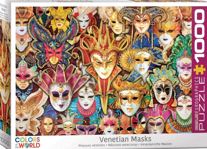 Eurographics - Venetian Masks - 1000 Piece Jigsaw Puzzle Best