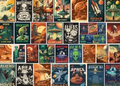 Eurographics - Vintage Alien Posters - 1000 Piece Outlet