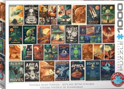 Eurographics - Vintage Alien Posters - 1000 Piece Outlet