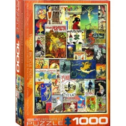 Eurographics - Vintage Bicycle Posters - 1000 Piece Jigsaw Puzzle Clearance