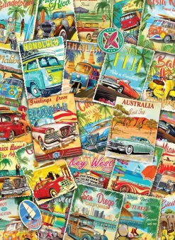Eurographics - Vintage Travel Collage - 1000 Piece Jigsaw Puzzle Best