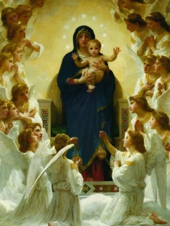 Eurographics - Virgin with Angels - 1000 Piece Jigsaw Puzzle Online