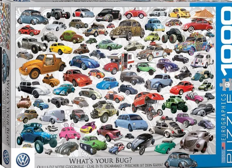 Eurographics - VW Beetle - What's your Bug? - 1000 Peace Jigsaw Puzzle Fashion