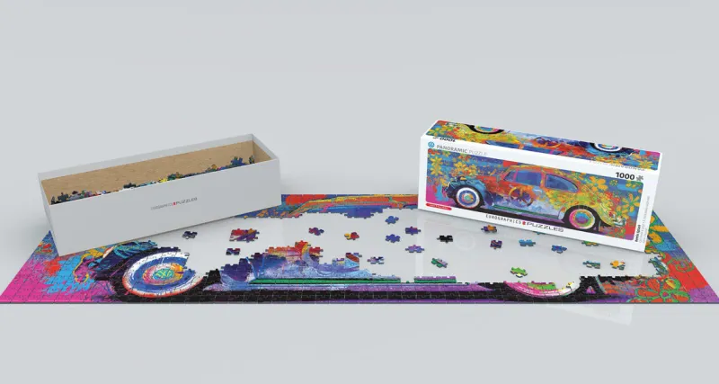 Eurographics - VW Beetle - Splash Pano - 1000 Piece Jigsaw Puzzle Online