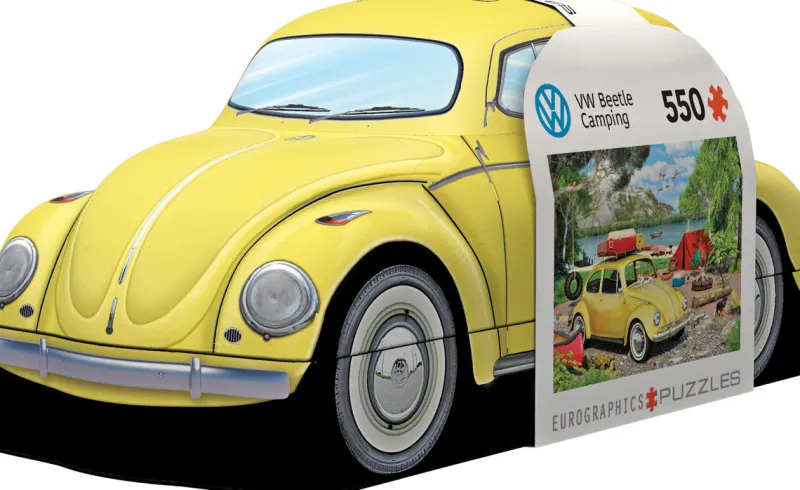 Eurographics - VW Beetle Camping Shaped Tin - 550 (Tin) pieces Clearance