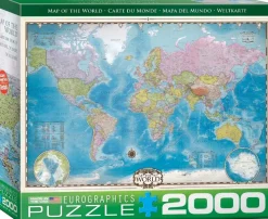 Eurographics - World Map - 2000 Piece Jigsaw Puzzle Discount