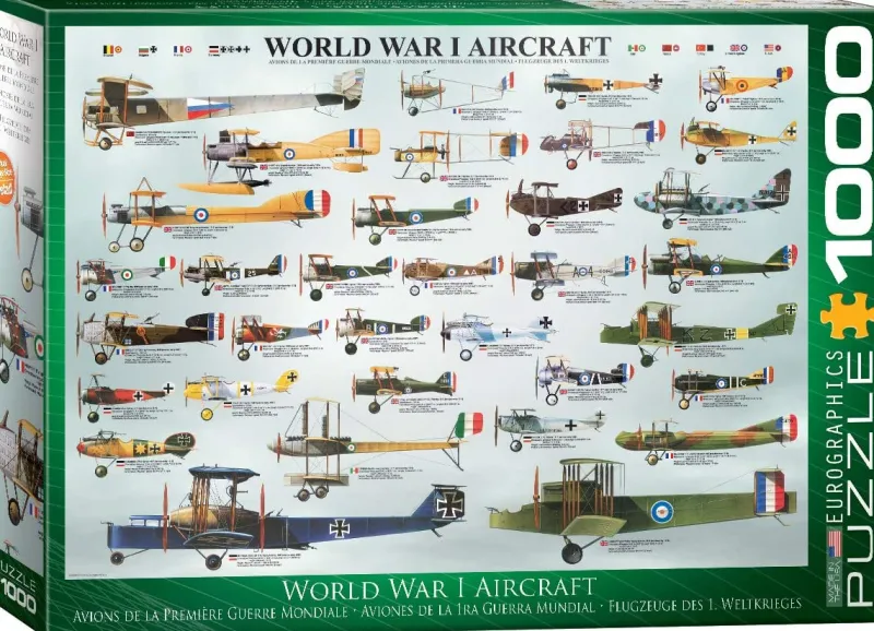 Eurographics - World War I Aircraft - 1000 Piece Jigsaw Puzzle Outlet