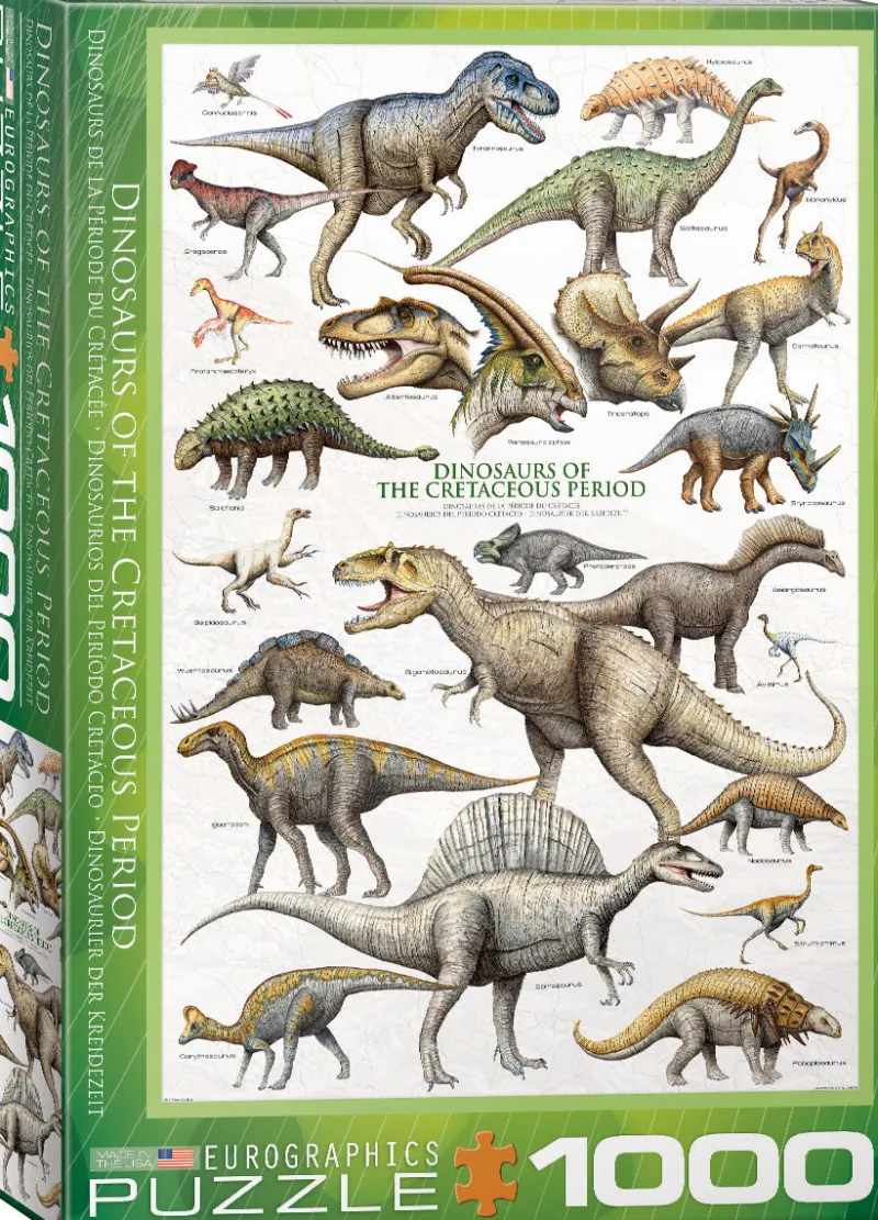 Eurographics - Dinosaurs - 1000 piece jigsaw puzzle New