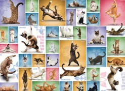 Eurographics - Yoga Cats - 1000 piece jigsaw puzzle Online