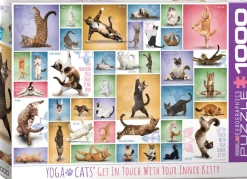 Eurographics - Yoga Cats - 1000 piece jigsaw puzzle Online