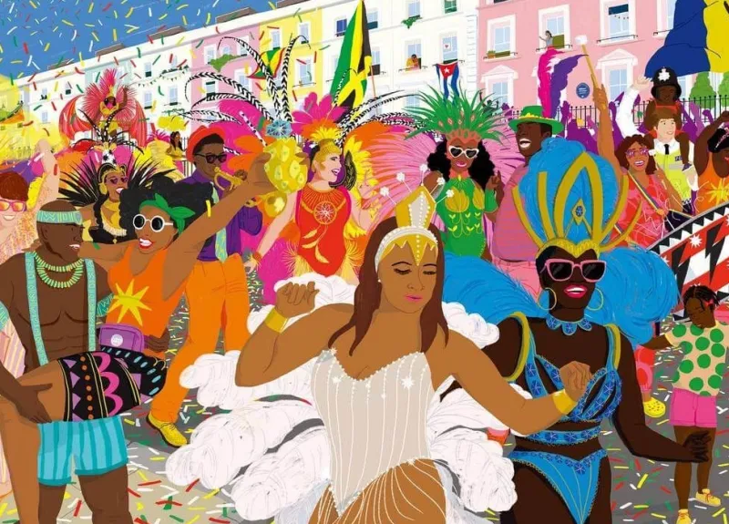 Falcon de luxe Falcon Contemporary - Carnival Culture - 1000 Piece Jigsaw Puzzle Sale