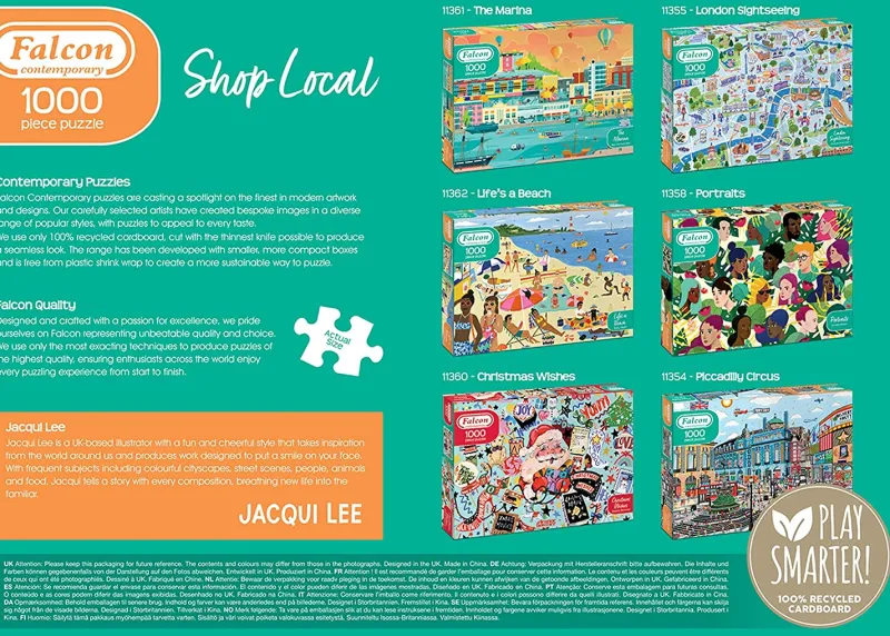 Falcon de luxe Falcon Contemporary - Shop Local - 1000 Piece Jigsaw Puzzle Best