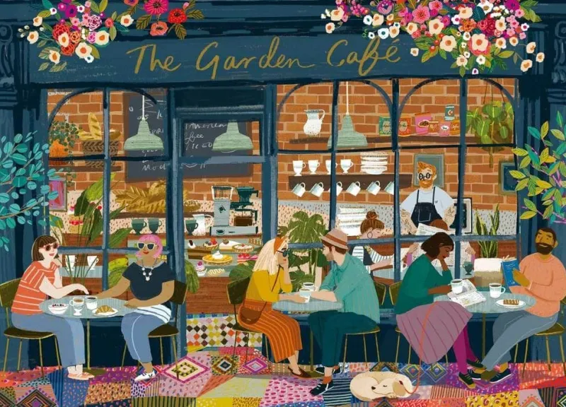 Falcon de luxe Falcon Contemporary - The Coffee Shop - 1000 Piece Jigsaw Puzzle Hot
