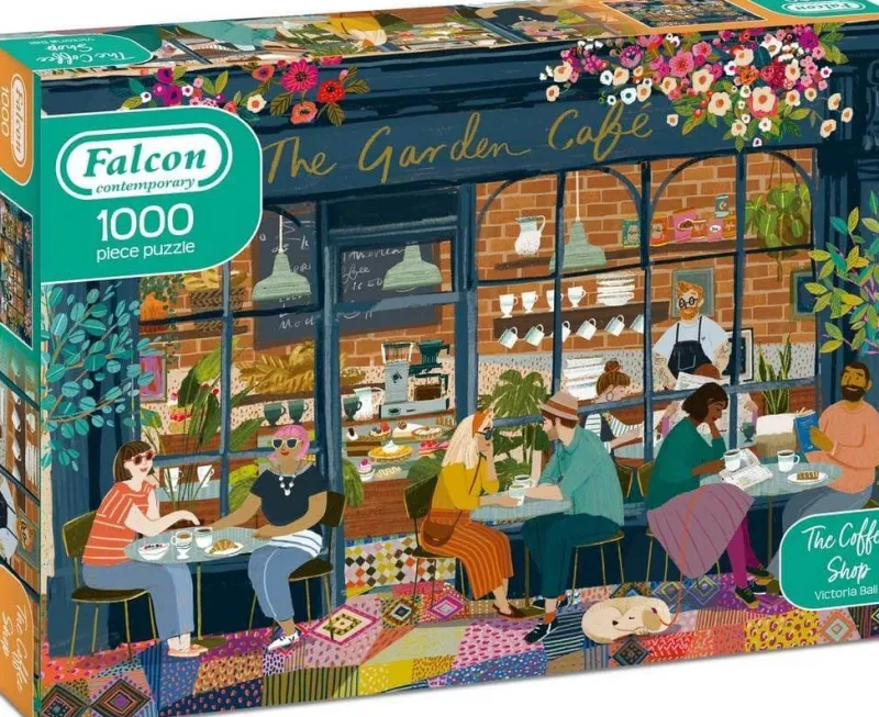 Falcon de luxe Falcon Contemporary - The Coffee Shop - 1000 Piece Jigsaw Puzzle Hot