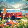 Falcon de luxe Falcon Contemporary - Van Life - 1000 Piece Jigsaw Puzzle Outlet