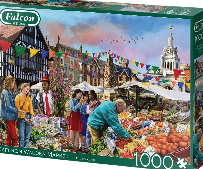 Falcon de luxe - Saffron Walden Market - 1000 Piece Jigsaw Puzzle Fashion