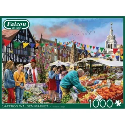 Falcon de luxe - Saffron Walden Market - 1000 Piece Jigsaw Puzzle Fashion