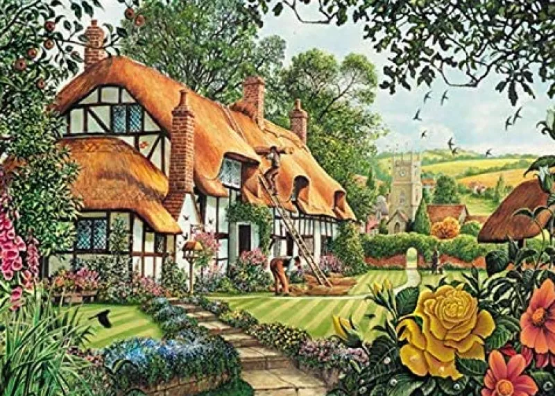 Falcon de luxe - A Beautiful Summer's Day - 2 X 1000 Piece Jigsaw Puzzles Best