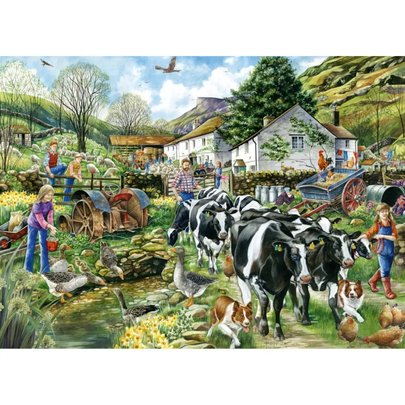 Falcon de luxe - Another Day On The Farm - 1000 Piece Jigsaw Puzzles Outlet