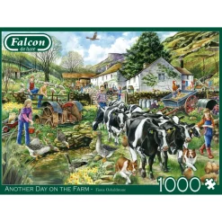 Falcon de luxe - Another Day On The Farm - 1000 Piece Jigsaw Puzzles Outlet