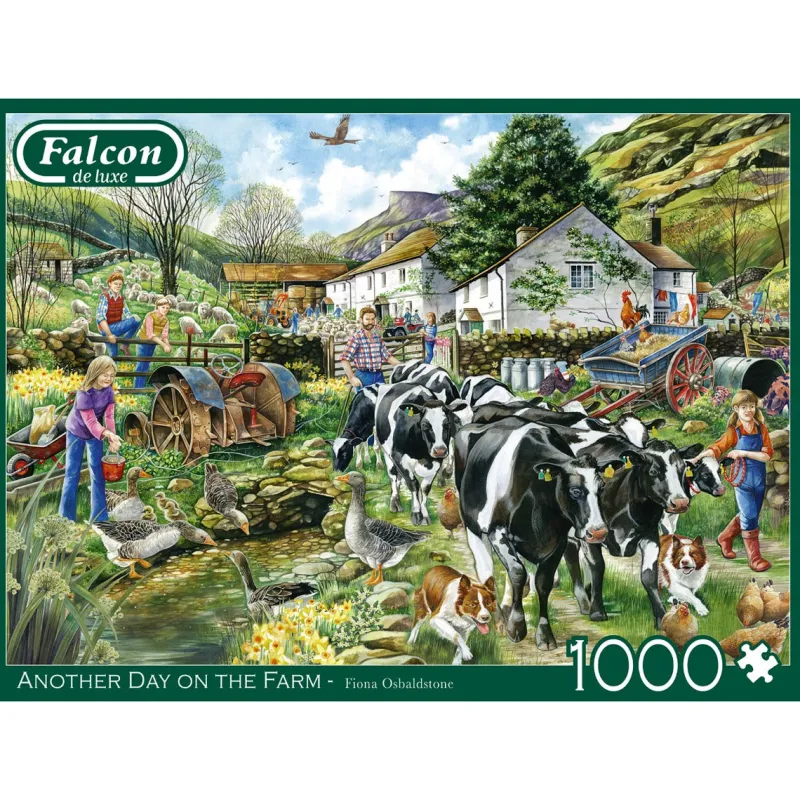 Falcon de luxe - Another Day On The Farm - 1000 Piece Jigsaw Puzzles Outlet