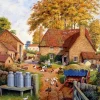Falcon de luxe - Autumn On The Farm - 1000 Piece Jigsaw Puzzle Clearance