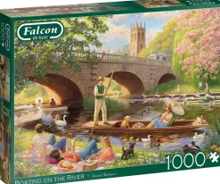 Falcon de luxe - Boating On The River - 1000 Piece Jigsaw Puzzle Clearance
