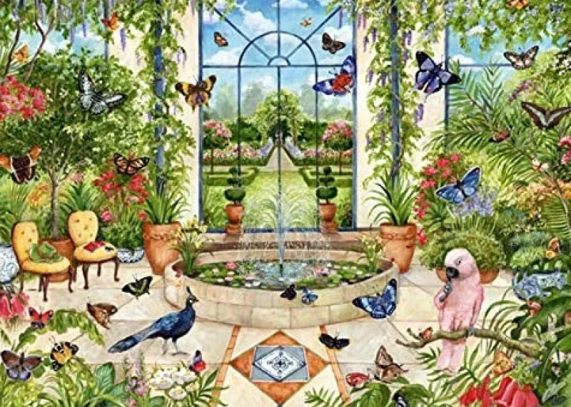Falcon de luxe - Butterfly Conservatory - 1000 Piece Jigsaw Puzzle Best