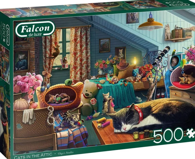 Falcon de luxe - Cats in the Attic - 500 Piece Jigsaw Puzzle Hot