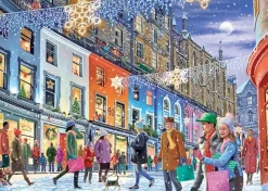 Falcon de luxe - Christmas In Edinburgh - 1000 Piece Jigsaw Puzzle Clearance