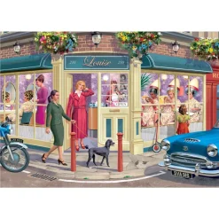 Falcon de luxe - Corner Shops - 4 X 1000 Piece Jigsaw Puzzles Outlet