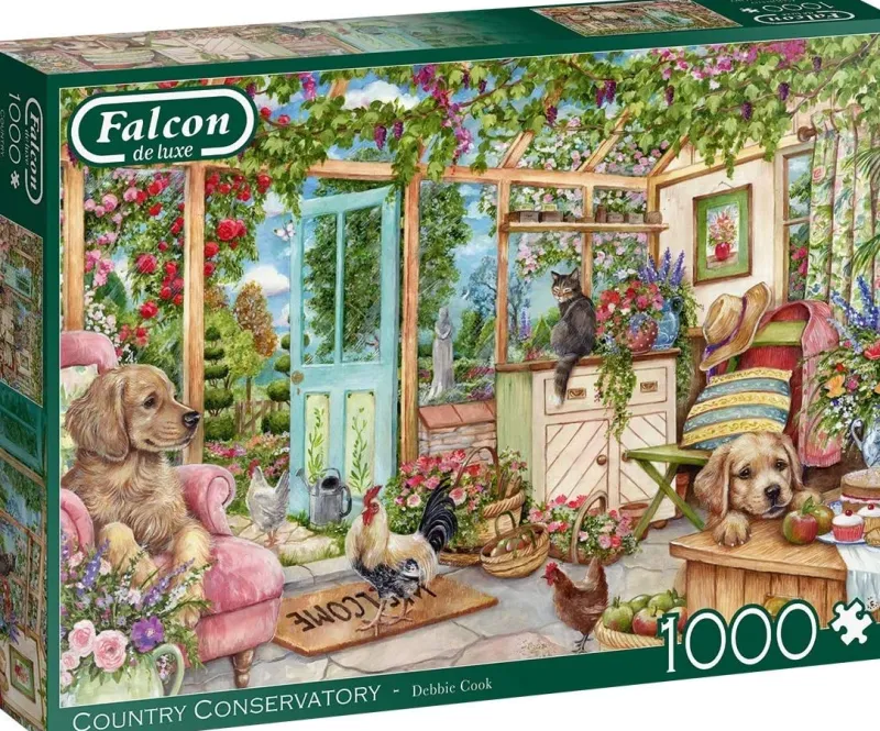 Falcon de luxe - Country Conservatory - 1000 Piece Jigsaw Puzzle Outlet