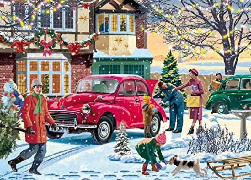 Falcon de luxe - Family Time At Christmas - 4 X 1000 Piece Jigsaw Puzzles Fashion