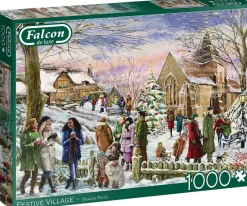 Falcon de luxe - Festive Village - 1000 Piece Jigsaw Puzzle Best