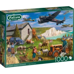 Falcon de luxe - Flight over Dover - 1000 Piece Jigsaw Puzzle Discount