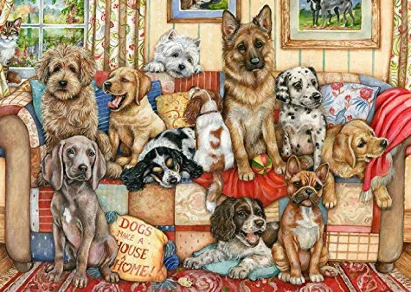 Falcon de luxe - Gathering On The Couch - 1000 Piece Jigsaw Puzzle Fashion
