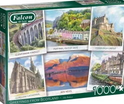 Falcon de luxe - Greetings From Scotland - 1000 Piece Jigsaw Puzzle Sale