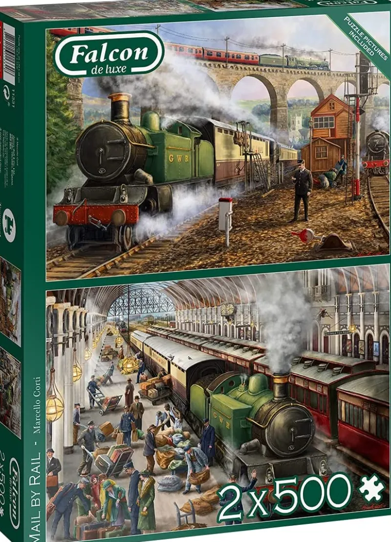 Falcon de luxe - Mail by Rail - 2 x 500 Piece Jigsaw Puzzle Best