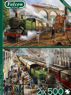 Falcon de luxe - Mail by Rail - 2 x 500 Piece Jigsaw Puzzle Best
