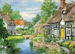 Falcon de luxe - Riverside Cottages - 2 X 500 Piece Jigsaw Puzzles Fashion