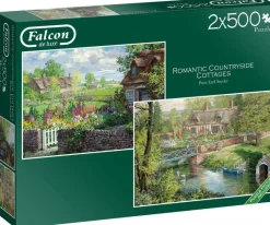 Falcon de luxe - Romantic Countryside Cottages - 2 X 500 Piece Jigsaw Puzzles Fashion
