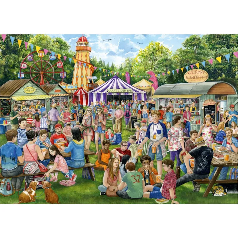 Falcon de luxe - Sausage & Cider Festival - 1000 Piece Jigsaw Puzzle Fashion