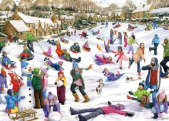Falcon de luxe - Snow Day - 1000 Piece Puzzle Online