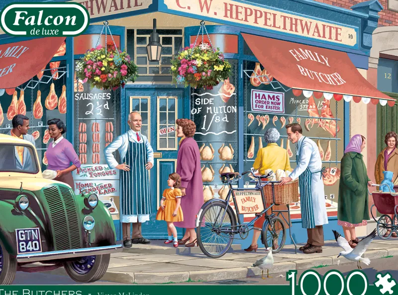 Falcon de luxe - The Butchers - 1000 Piece Jigsaw Puzzle Fashion