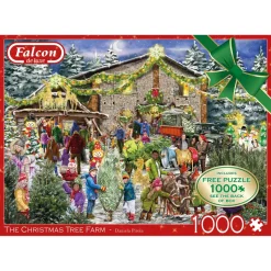 Falcon de luxe - The Christmas Tree Farm - 2 x 1000 Piece Puzzles New
