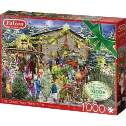 Falcon de luxe - The Christmas Tree Farm - 2 x 1000 Piece Puzzles New